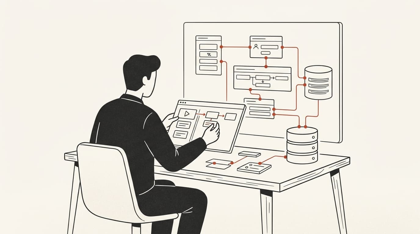 engineer structuring a Bubble database and workflow