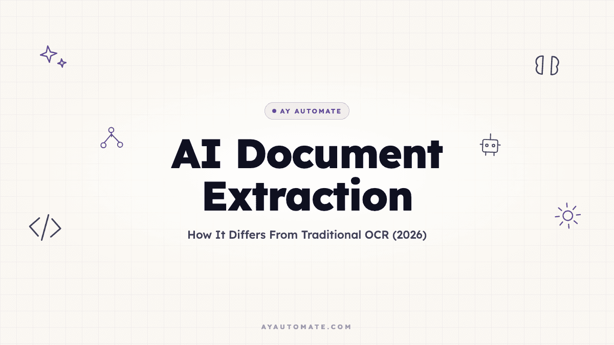 AI Document Extraction: How It Differs From Traditional OCR (2026)