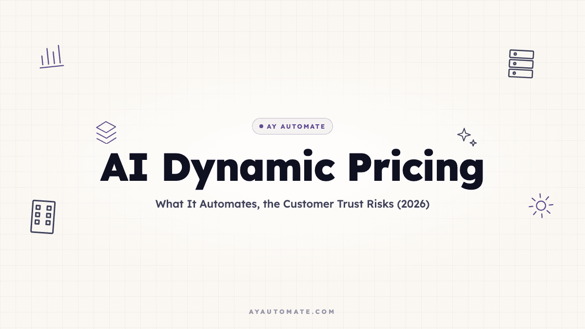 AI Dynamic Pricing: What It Automates, the Customer Trust Risks (2026)