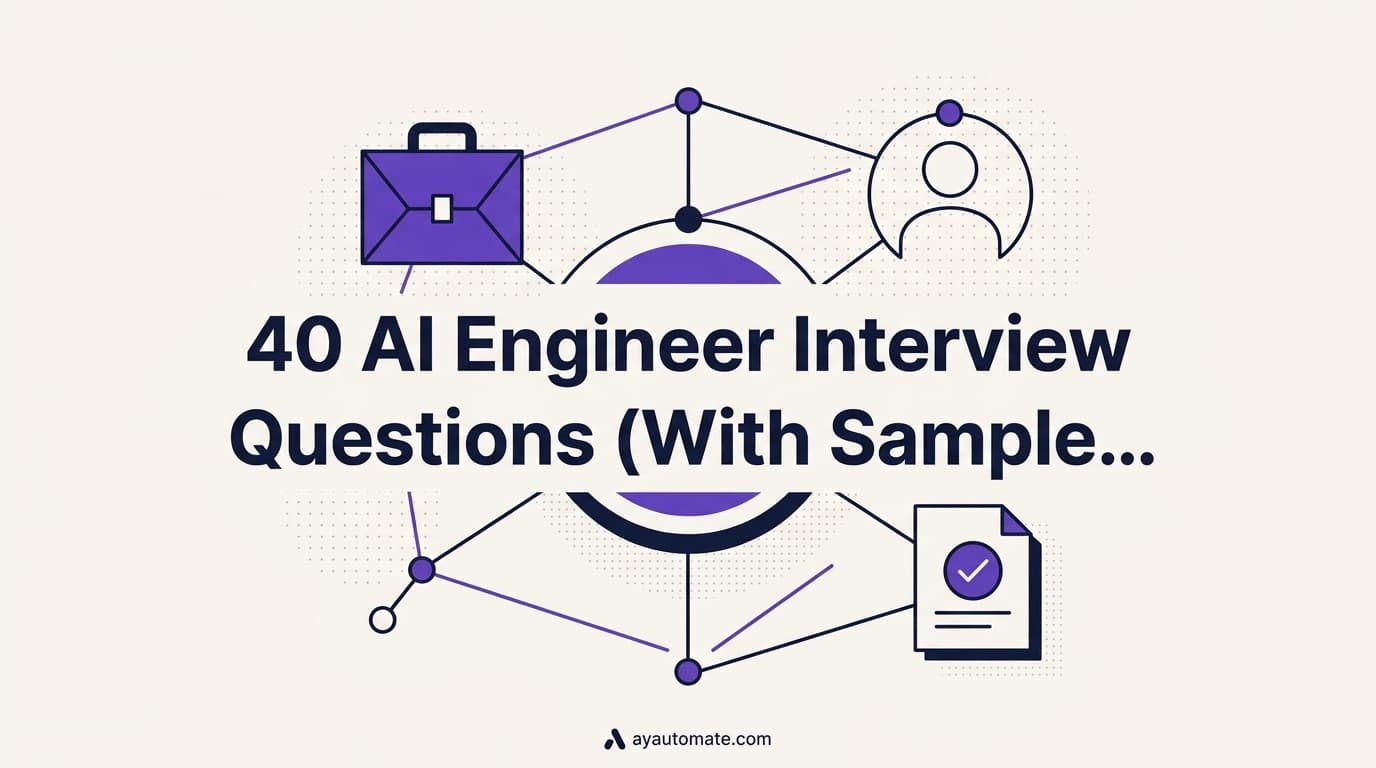 40 AI Engineer Interview Questions (With Sample Answers) for 2026