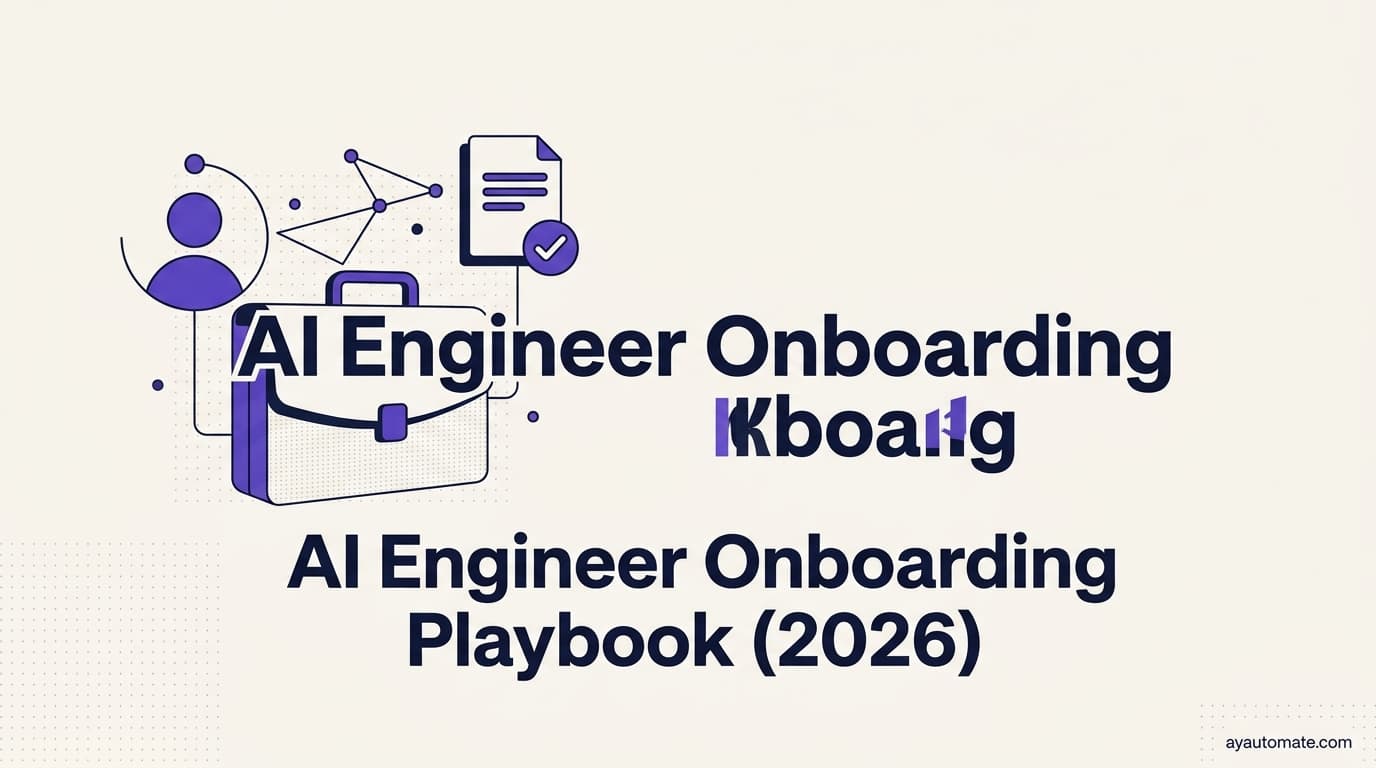 AI Engineer Onboarding Playbook (2026): The First 30, 60, 90 Days