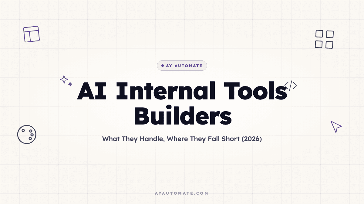 AI Internal Tools Builders: What They Handle, Where They Fall Short (2026)