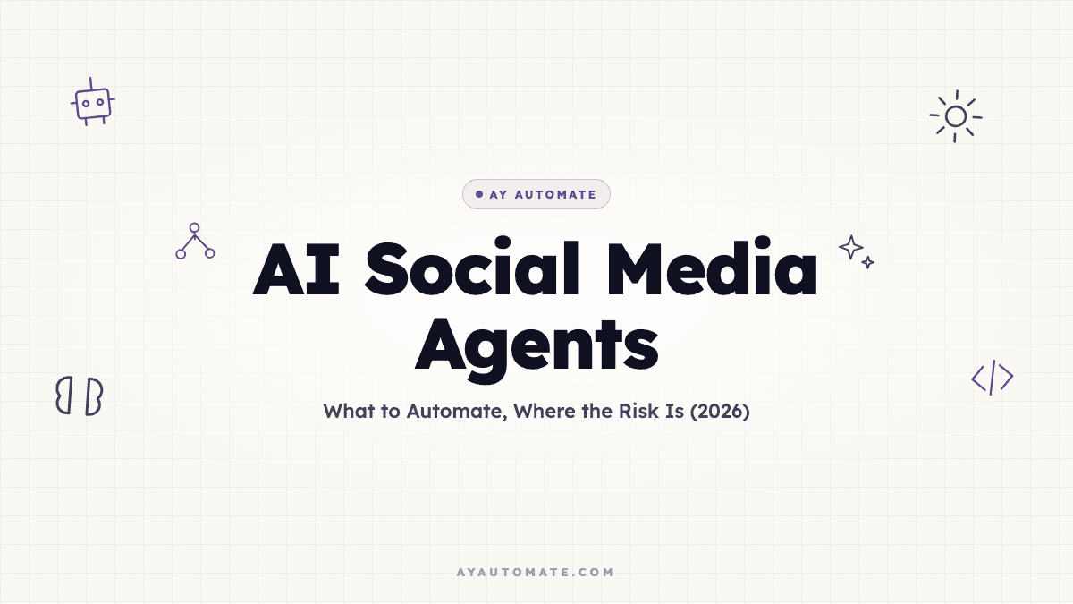 AI Social Media Agents: What to Automate, Where the Risk Is (2026)