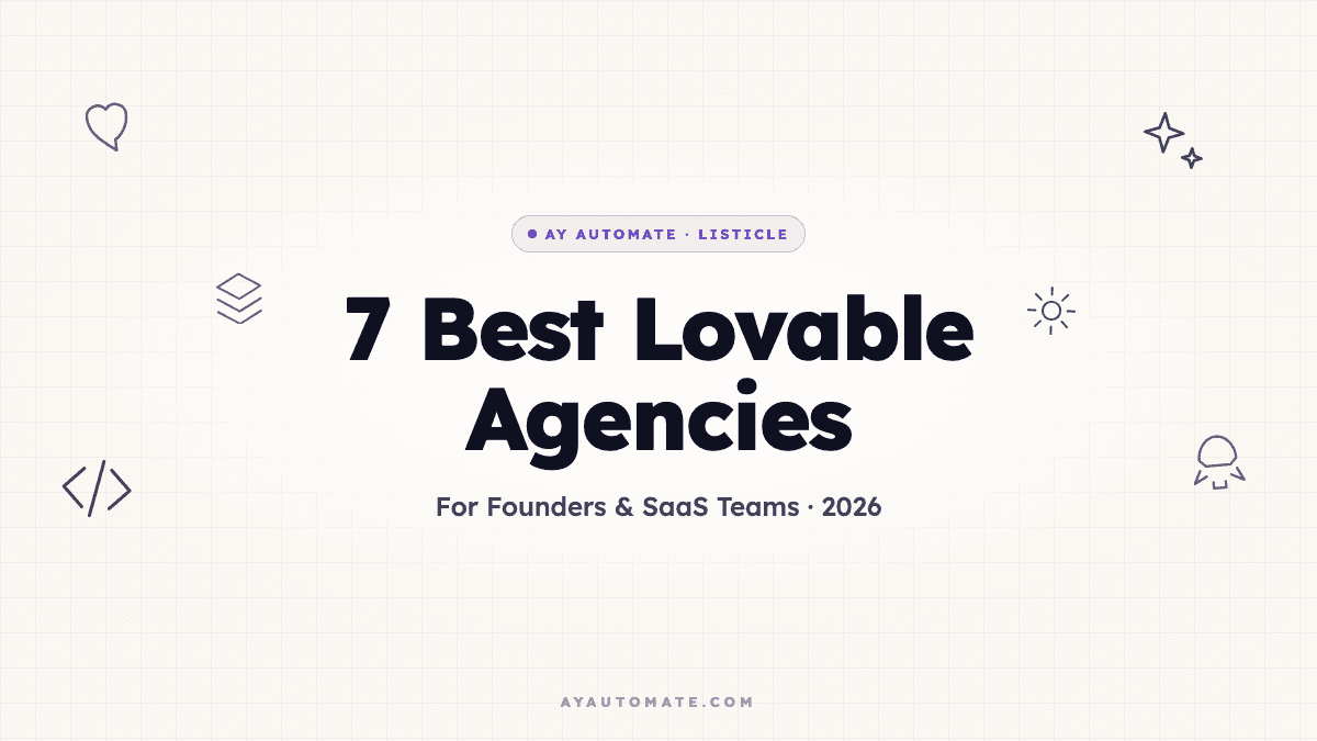 7 best Lovable development agencies for founders and SaaS teams in 2026