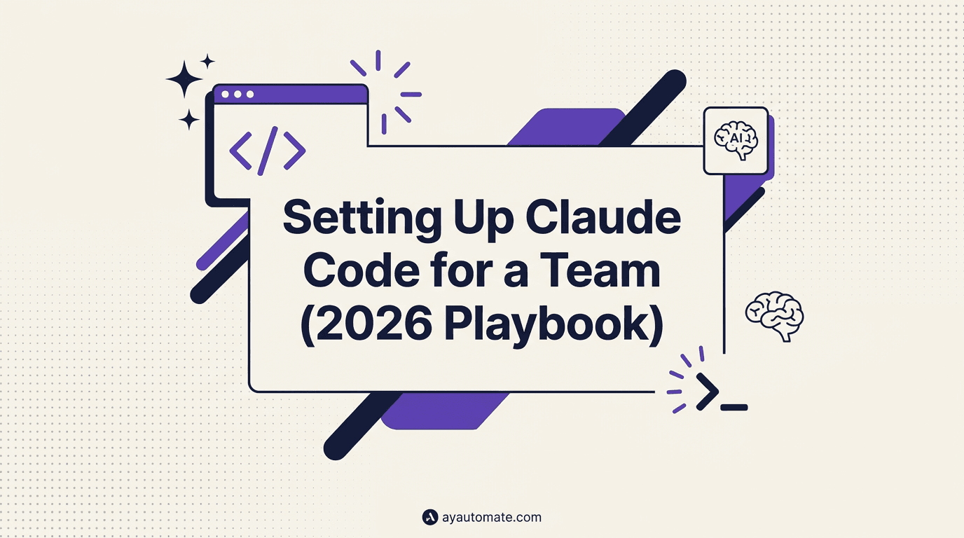 Setting Up Claude Code for a Team (2026 Playbook)