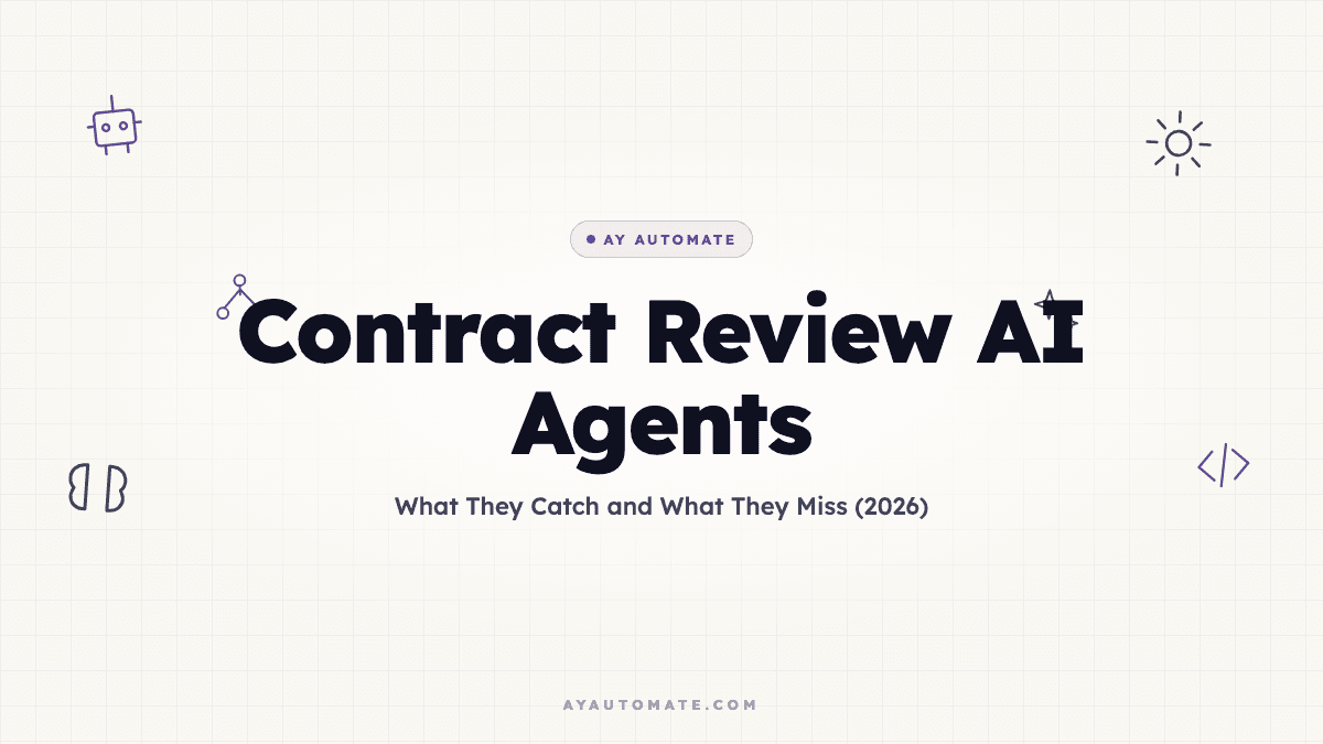 Contract Review AI Agents: What They Catch and What They Miss (2026)