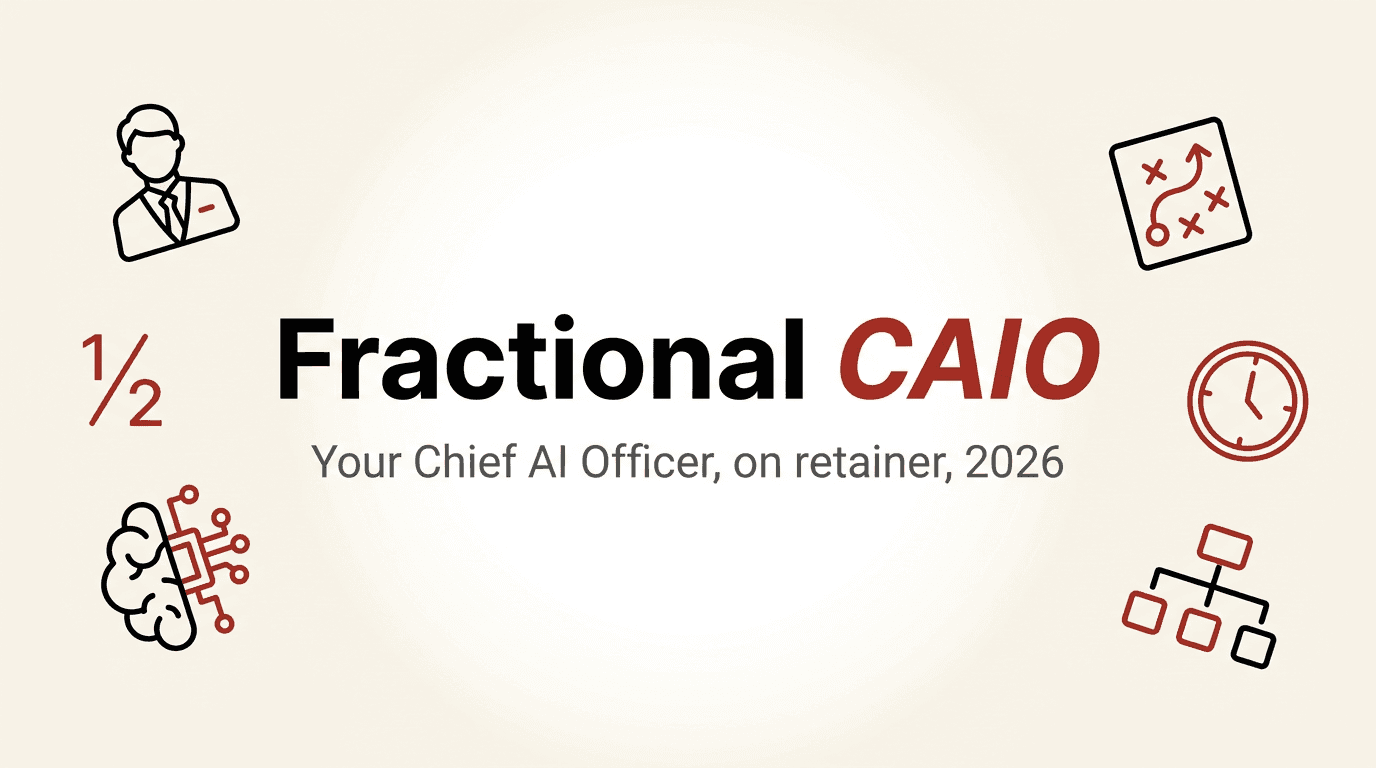 Fractional CAIO: What a Fractional Chief AI Officer Does, Costs, and When to Hire One