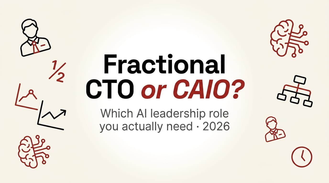 Fractional CTO vs Fractional CAIO: The 2026 Buyer Guide