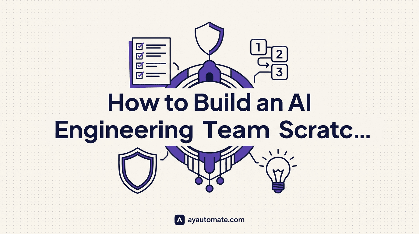 How to Build an AI Engineering Team From Scratch (2026)