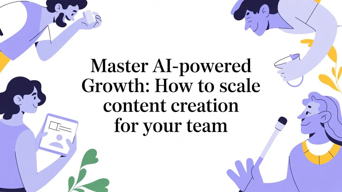 Master AI-Powered Growth: how to scale content creation for your team