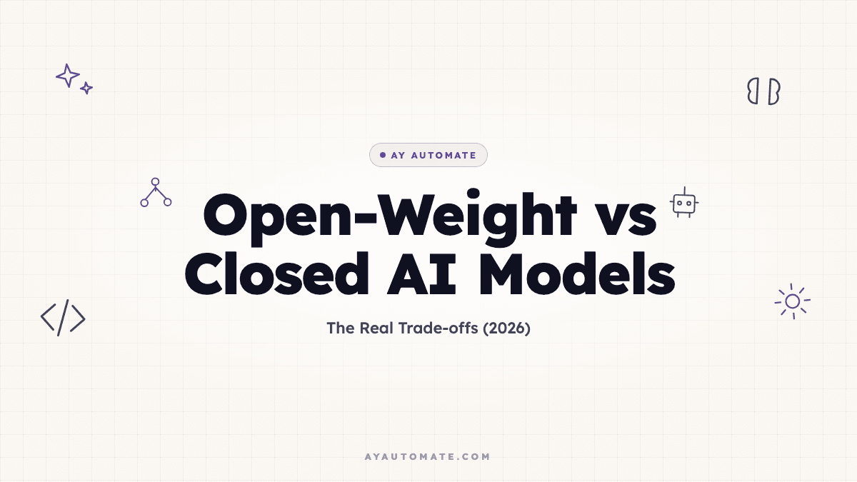 Open-Weight vs Closed AI Models: The Real Trade-offs (2026)