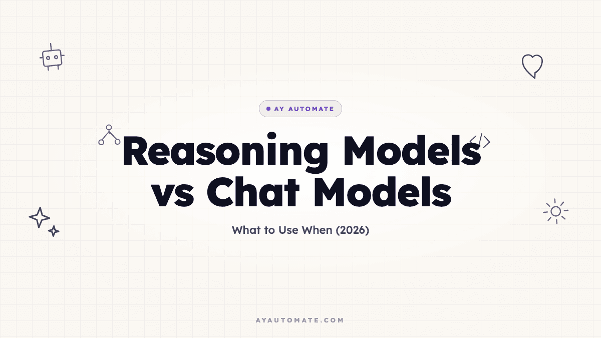 Reasoning Models vs Chat Models: What to Use When (2026)