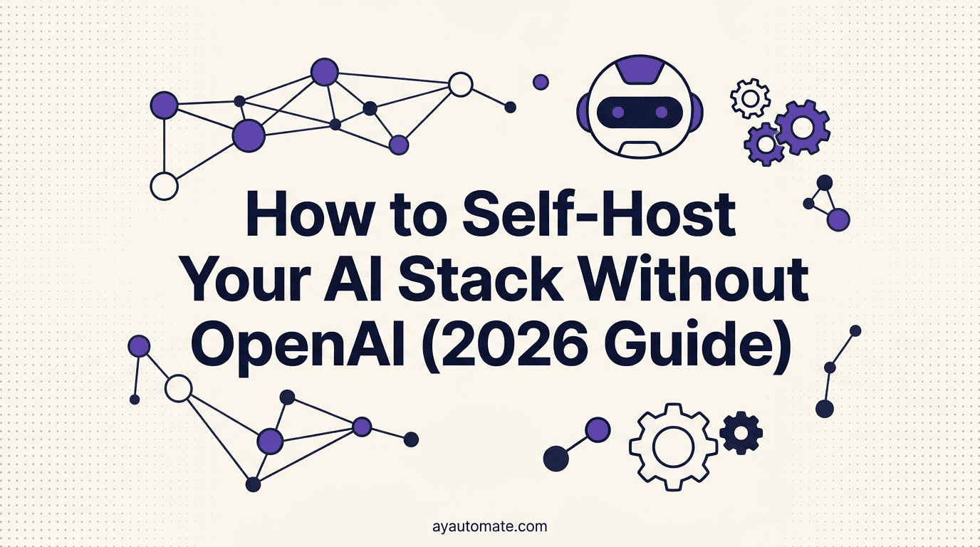 How to Self-Host Your AI Stack Without OpenAI (2026 Guide)