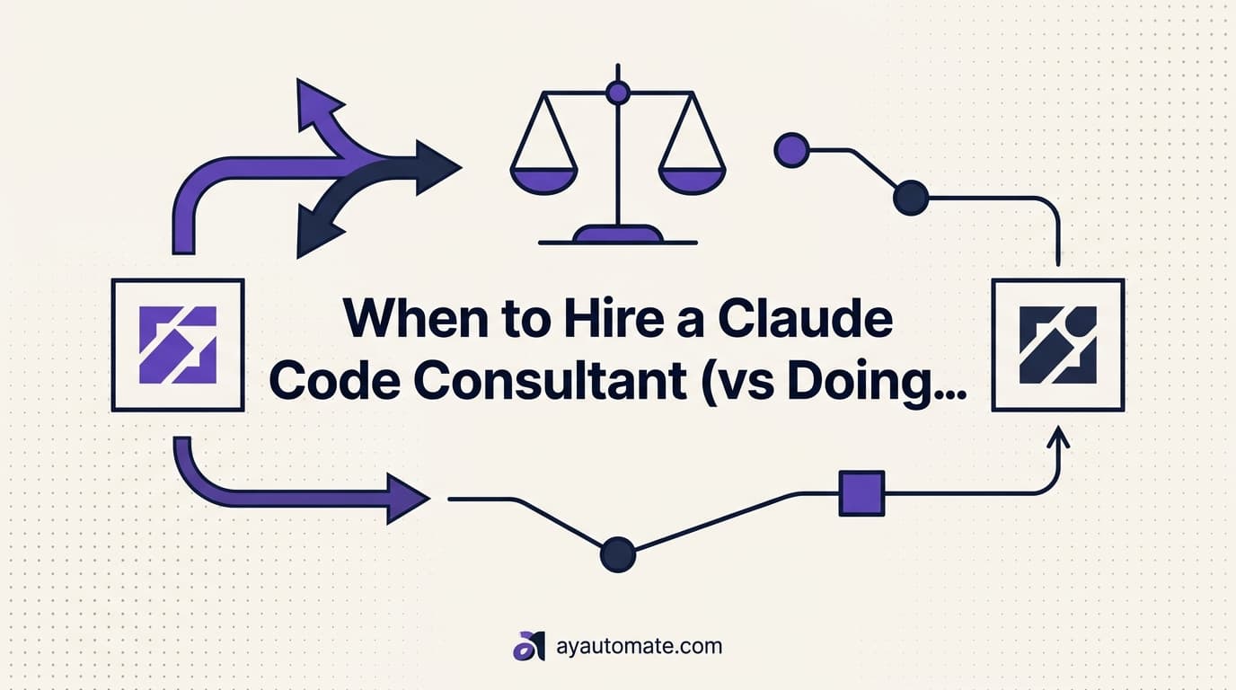 When to Hire a Claude Code Consultant (vs Doing It Yourself)