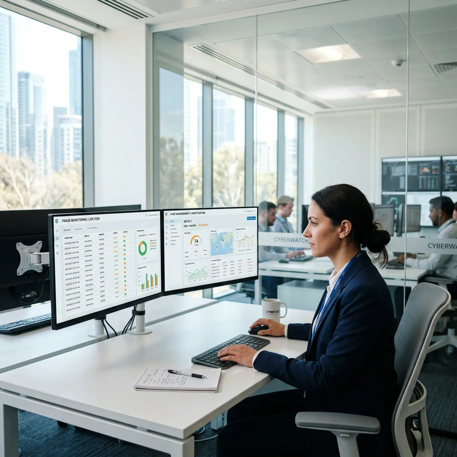 fraud detection software flagging suspicious transaction in real-time