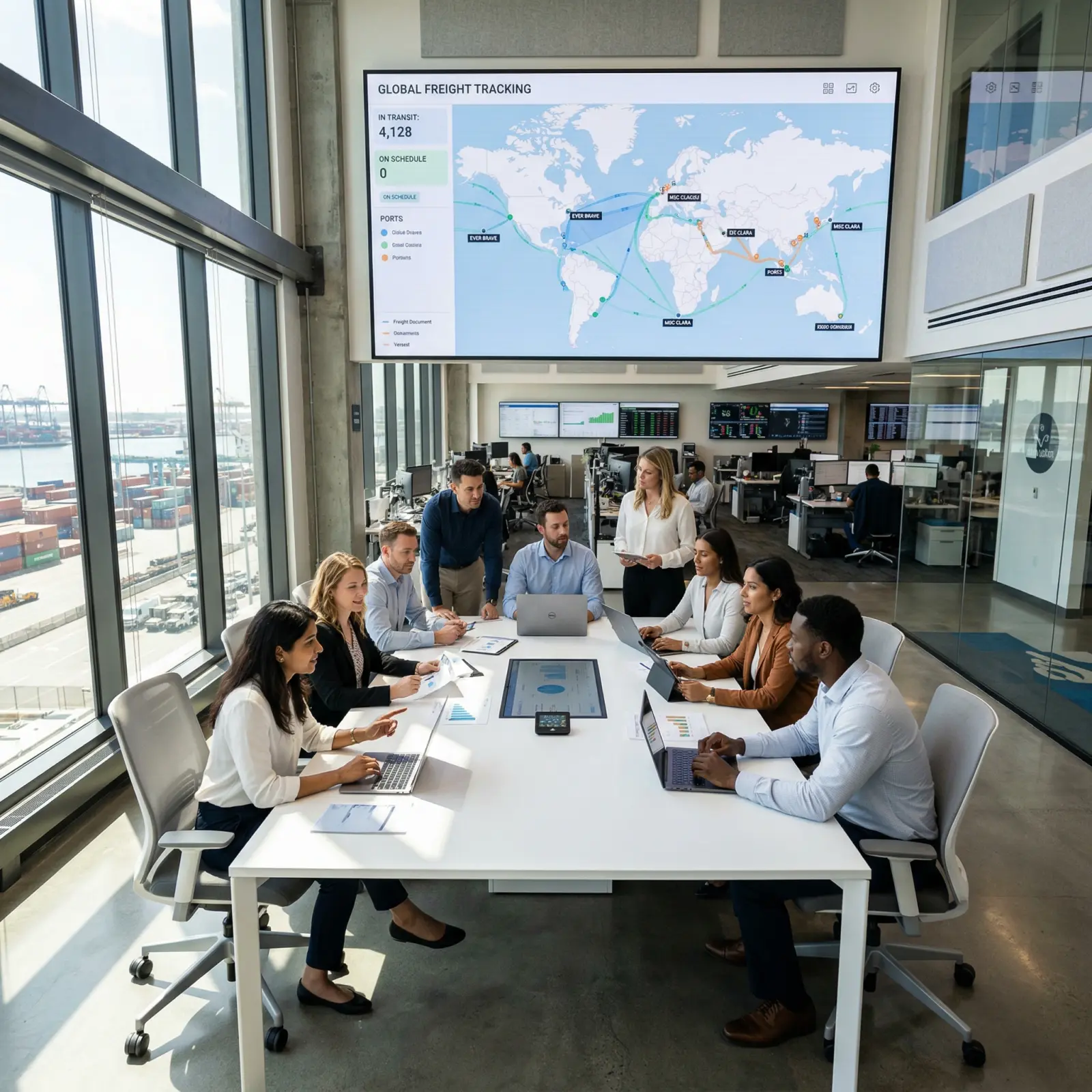 ai in logistics supply chain network visualization